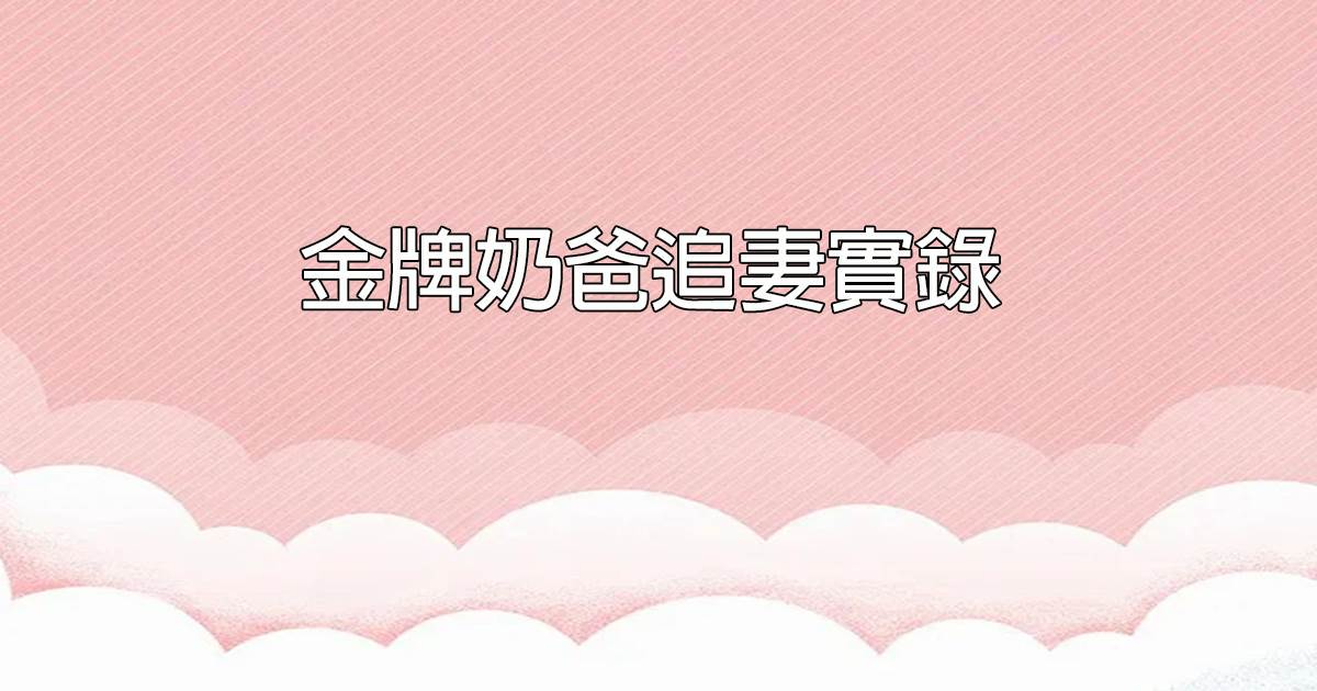 金牌奶爸追妻實錄